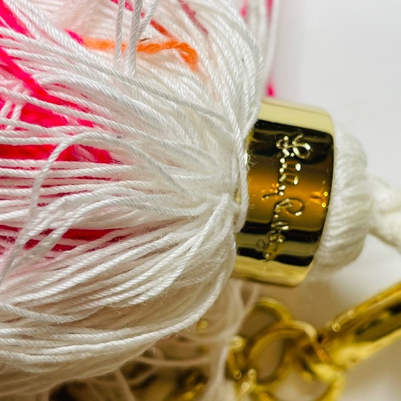 EUC Lilly Pulitzer White, Hot Pink & Orange Clutch